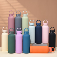 Botella de Agua Aislada de Acero Inoxidable de Doble Pared con Tapa a Prueba de Fugas, Libre de BPA, con Impresión Personalizada, Venta al Por Mayor