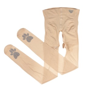 Open Crotch <b>Cat</b> Paw Stockings Ultra Thin Nylon Thigh High Women Anti Snagging Resistance Invisible Seamless - Product Image 5