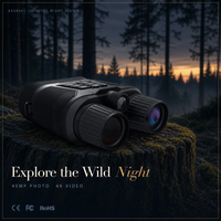 Jumelles de vision nocturne 4K pour la pêche de nuit, enregistrement vidéo 4K UHD, capteur CMOS Starlight, stock disponible