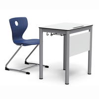 Fabricant de mobilier scolaire commercial, pupitre de classe avec chaise