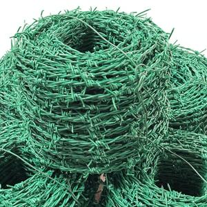 China PVC-gecoate ijzerdraad weerbestendig 1,6 mm 2,2 mm 2,0 mm 2,5 mm traditioneel gedraaid prikkeldraad beveiligingshekwerk - Product Image 3