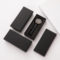 Boîte à bijoux en carton rigide disponible en plusieurs couleurs, insert en velours, boîte de rangement pour collier, emballage cadeau personnalisé OEM pour montre