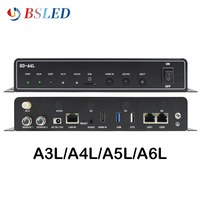 Lecteur multimédia asynchrone HD-A3LA4L A5L A6L avec écran LED, boîtier d'envoi Wi-Fi 4G, logiciel Huidu HD pour affichage sur lecteur