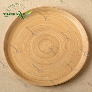 Grossiste en bambou au design moderne Pure Essence Plateau rond Plateau à fruits pour la cuisine Fabriqué au Vietnam - Product Image 4