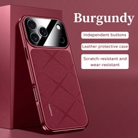 Coque de téléphone de luxe avec panneau arrière en PC, style professionnel, protection de l'objectif, boutons métalliques indépendants, sensation agréable au toucher, antichoc