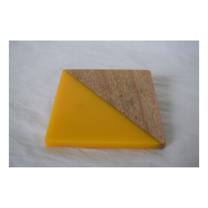Posavasos de Lujo Hechos a Mano de Alta Calidad con Forma Cuadrada de Madera y Resina, Diseño Único para Decoración de Mesa, Utilizado por Exportadores - Product Image 1