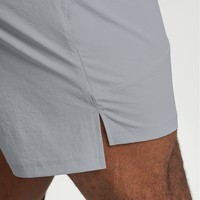 Shorts mi-longs décontractés pour hommes, taille élastique, tricotés, 180g Nylon Spandex, séchage rapide, anti-plis, respirants, légers, couleur unie, avec poches, OEM