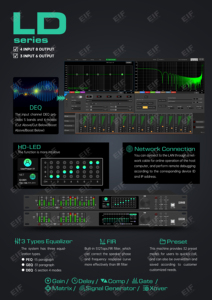 โปรเซสเซอร์ DSP ประสิทธิภาพสูง ระบบส่งสัญญาณอนาล็อก ควบคุมผ่าน USB และ Ethernet ปรับแต่งง่ายผ่านคอมพิวเตอร์ สำหรับระบบเสียง PA ในสถานที่จัดงานสด การประชุม และงานแสดงดนตรี - Product Image 2
