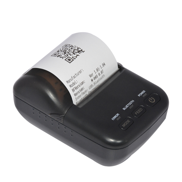 Mobile Pos Thermal Receipt Mini Portable Thermal Printer with Blue Tooth HCC-T12