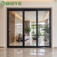 Porte pliante en aluminium réglable pour la confidentialité, type de verre optionnel, pour cloison de bureau et salle de réunion avec division flexible