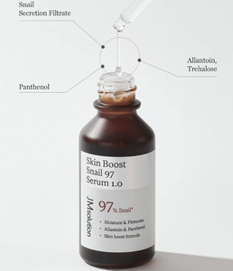 เซรั่มบำรุงผิวหน้า JMSOLUTION Snail 97 Skin Boost Serum 30 มล. ใหม่ล่าสุด ช่วยเติมความชุ่มชื้น ฟื้นฟูผิว สูตรเกาหลี ด้วยสารสกัดจากเมือกหอยทาก 97% - Product Image 5