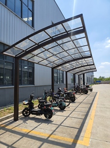 Aluminum Alloy Carport Polycarbonate Roof Modern Double Bay Parking Shelter Waterproof Outdoor Garage <b>Canopy</b> - Product Image 6