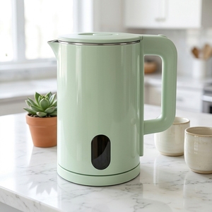Bouilloire électrique 1,8 L à double paroi, toucher froid, en acier inoxydable 304, 1500 W, ébullition rapide, pour la maison et le bureau - Product Image 6