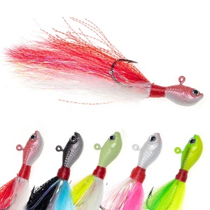 Señuelo de Pesca Personalizable con Cabeza de Jig y Pelo de Ciervo para Pesca en Agua Salada, Señuelos de Pesca con Cabeza de Jig y Pelo de Ciervo - Product Image 1