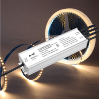 Controlador LED de 192W, UL/CUL IP67, Impermeable, 2 Canales, Triac/Fase, 0-10V/1-10V, 10V PWM, Regulable, AC-DC, 24V/48V