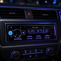 VOLOX 1 DIN Araç MP3 Çalar 7 Renkli Işıklar 50Wx4 Yüksek Güçlü Bluetooth Stereo Radyo 4-RCA USB TF Fabrika-Toptan-Fiyatı
