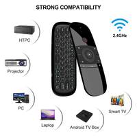 Control Remoto para Smart TV, Air Mouse, Teclado Inalámbrico, Fly Mouse 2.4GHz, Teclado y Ratón Remoto para Android TV Box/PC/Smart TV