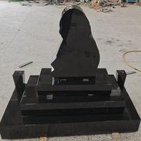 Pierre tombale en granit noir Samistone découpée et gravée au laser, monuments et pierres tombales personnalisées pour cimetière et commémoration