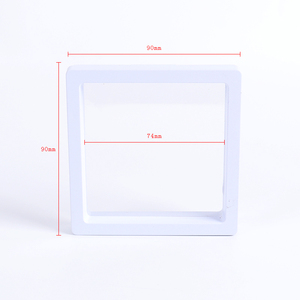 Boîte de présentation flottante transparente en film plastique pour bijoux, colliers, bagues, objets de collection, boîtes de rangement à membrane - Product Image 4