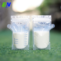 Pochette alimentaire transparente de qualité alimentaire avec fermeture éclair pour lait infantile 250 ml