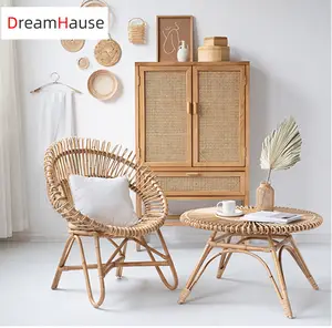 Dreamhause北欧客厅印度尼西亚藤椅手工艺术家具阳台庭院露台室内室外单人沙发