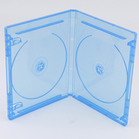 Boîtes de rangement SUNSHING pour Blu-Ray 14 mm, étuis CD Slim, boîtes CD/DVD ultra transparentes, double disque, en plastique, pour jeux Blu-ray