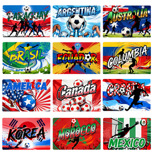 Juego de fútbol 90*150 cm Bandera de fútbol de Ecuador personalizada serigrafía nuevo diseño 3*5 pies Bandera de fútbol de Ecuador - Product Image 3