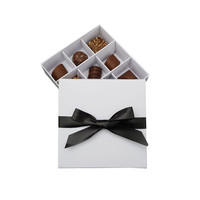 Luxus rechteckige benutzer definierte Logo Candy Chocolate Box hand geschöpftes Papier Verpackung Paket Box für Weihnachts geschenke