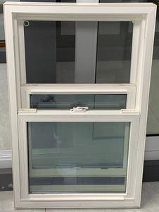 Fenêtre simple à guillotine en PVC blanc certifiée américaine pour appartement, fenêtres coulissantes simples à guillotine en PVC - Product Image 5