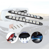 Prix de gros 12V Universel Blanc Froid Feux arrière Super Lumineux 9 LED pour Auto Camion Voiture