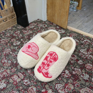 Goodshoe - Pantuflas Cálidas de Invierno con Diseño de Casa de Dibujos Animados, Forro de Felpa con Perlas, Plantilla de Espuma y Suela de TPR - Product Image 3