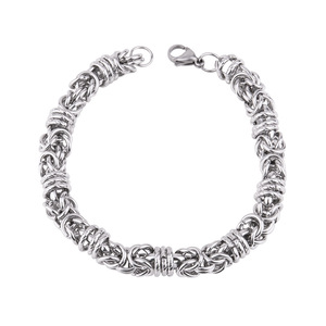 Handmade Stainless Steel Round <b>Byzantine</b> Chain <b>Bracelet</b> & Necklace for Men Multiple Sizes, Wholesale Pricing - Product Image 1