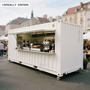 Contenedor Bar al Aire Libre de 20 pies, Totalmente Equipado para Bar o Restaurante, con Ventana de Aluminio, Contenedor de Almacenamiento, Cafetería Comercial - Product Image 3