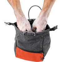 Sac à craie de bouldering au design élégant avec fermeture magnétique et deux supports pour brosses, en polyester 600D