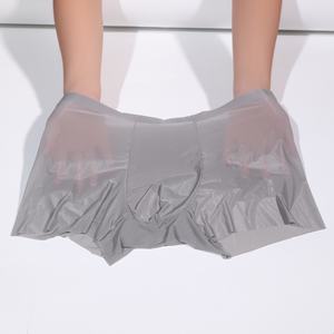 Calzoncillos <span class=keywords><strong>Boxer</strong></span> Transparentes y Brillantes para Hombre, de Seda de Hielo, Sin Costuras, de Nylon Tejido, Cintura Media, Personalizables en Color - Product Image 6