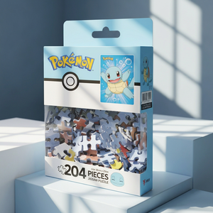 F60 pokemon Jigsaw <b>Puzzle</b> 204 Pieces Paperboard Energetic Squirtle 250x250mm Kids Cartoon Anime Educational <b>Toy</b> Wholesale - Product Image 2