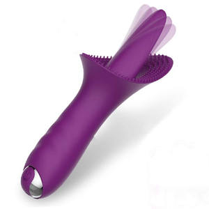 Giocattolo del sesso femminile vibratore lingua che lecca il giocattolo del sesso di stimolazione del clitoride del punto G per il sesso della ragazza delle donne - Product Image 1