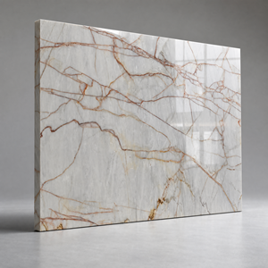Prezzo Lastra di Marmo Breccia Medicea di Lusso |   Lastra di Pietra Italiana Rossa Ruggine con Venature Dorate per Pareti Decorative, Piani Tavolo e Arredamento Casa - Product Image 5