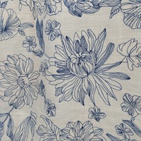 Fourniture directe d'usine Jacquard broderie tissu Floral coton Viscose pour vêtements robes Textiles de maison Table vêtements non tissé