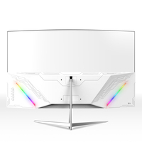 Écran PC incurvé QHD DP de 32 pouces, 1K/2K/1440P, 144Hz/165Hz, 1MS, moniteur de jeu LED incurvé