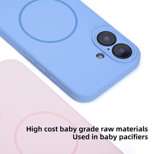 Custodia in Silicone Liquido di Lusso Personalizzabile con Logo per <span class=keywords><strong>iPhone</strong></span> <span class=keywords><strong>Apple</strong></span> <span class=keywords><strong>12</strong></span> 13 14 15 16 17 - Product Image 4