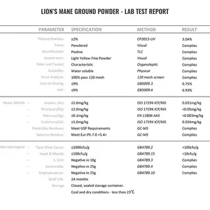 Qinshantang Food Grade Pure Organic 10% 20% 50% Polisacárido Hercium <span class=keywords><strong>Erinaceus</strong></span> Powder Lions Mane Mushroom Extract Powder - Product Image 4