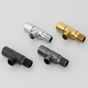 Goldenes Eckventil mit Keramikkern Luxuriöses Badezimmer-WC-Küchen-Hochqualitäts-1/<span class=keywords><strong>2</strong></span>-Zoll-Goldmessing Hochwertiges Absperrventil - Product Image 4