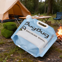 Sac Doypack personnalisé de qualité alimentaire 5L 10L pour emballage de vodka et AdBlue, poche à eau portable d'extérieur avec poignée en plastique PE
