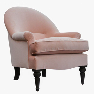<span class=keywords><strong>Fauteuil</strong></span> de loisirs design Yicheng en velours <span class=keywords><strong>rose</strong></span>, style rétro français, pour maison d'hôtes, hôtel, salon - Product Image 1