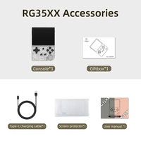 ANBERNIC-Mini console de jeu portable RG35XX, 3.5 pouces, 64 Go, avec poignée rétro, système Linux