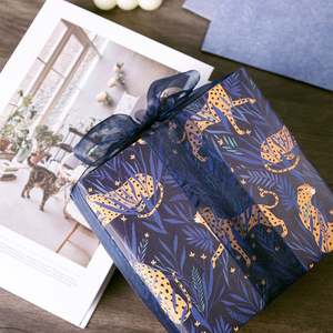 Wholesale 80g Coated <b>Paper</b> 43*300cm Luxury Custom Gift Packaging <b>Wrapping</b> <b>Paper</b> <b>Roll</b> - Product Image 2