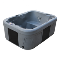 Jacuzzi Exterior Moderno Bestview para 3 Personas con 18 Jets, Ecológico, Fácil de Instalar, Garantía de 5 Años