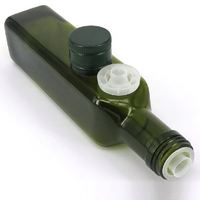 Bouchon en aluminium vert de 30mm Bouchon Ropp Bouchon inviolable avec bouchon pour bouteilles en verre d'huile d'olive