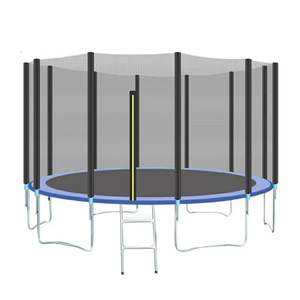 <span class=keywords><strong>Trampoline</strong></span> de fitness pliable de qualité commerciale de 10 pieds, très vendu, en PVC durable avec protection en acier, sûr pour les enfants et les adultes, utilisation en extérieur - Product Image 4